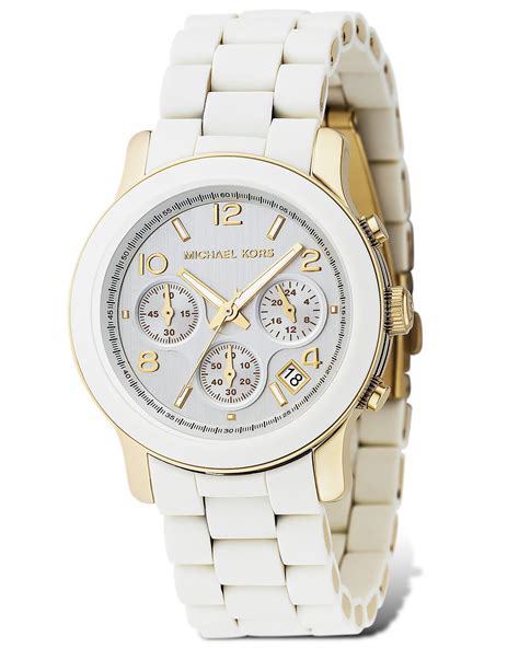 white michael kors watch for women